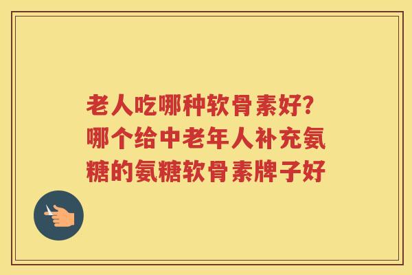 老人吃哪种软骨素好?哪个给中老年人补充氨糖的氨糖软骨素牌子好 老人吃哪种软骨素好?哪个给中老年人补充氨糖的氨糖软骨素牌子好