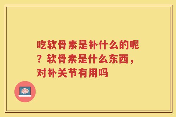吃软骨素是补什么的呢？软骨素是什么东西，对补关节有用吗