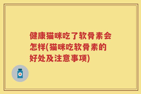 健康猫咪吃了软骨素会怎样(猫咪吃软骨素的好处及注意事项) 健康猫咪吃了软骨素会怎样(猫咪吃软骨素的好处及注意事项)