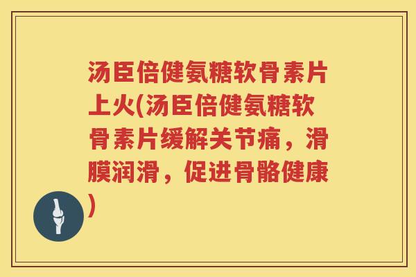 汤臣倍健氨糖软骨素片上火(汤臣倍健氨糖软骨素片缓解关节痛，滑膜润滑，促进骨骼健康)