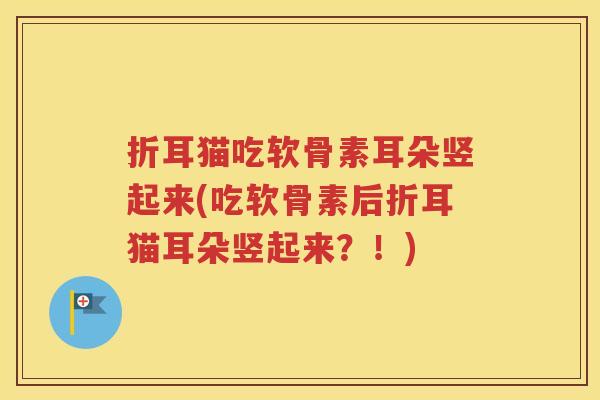 折耳猫吃软骨素耳朵竖起来(吃软骨素后折耳猫耳朵竖起来?!) 折耳猫吃软骨素耳朵竖起来(吃软骨素后折耳猫耳朵竖起来?!)