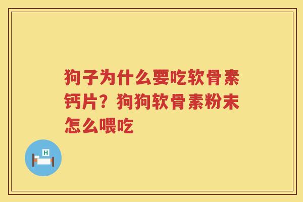 狗子为什么要吃软骨素钙片？狗狗软骨素粉末怎么喂吃