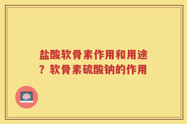 盐酸软骨素作用和用途？软骨素硫酸钠的作用