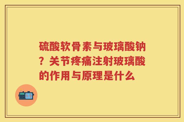 硫酸软骨素与玻璃酸钠？关节注射玻璃酸的作用与原理是什么