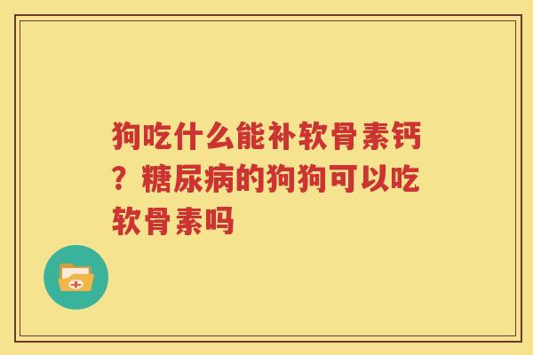 狗吃什么能补软骨素钙?的狗狗可以吃软骨素吗 狗吃什么能补软骨素钙?的狗狗可以吃软骨素吗