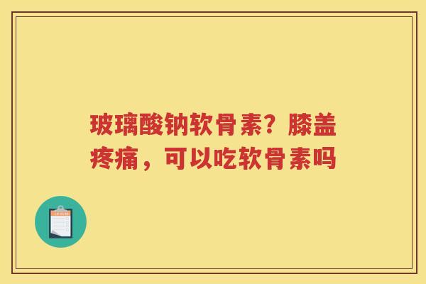 玻璃酸钠软骨素?膝盖,可以吃软骨素吗 玻璃酸钠软骨素?膝盖,可以吃软骨素吗