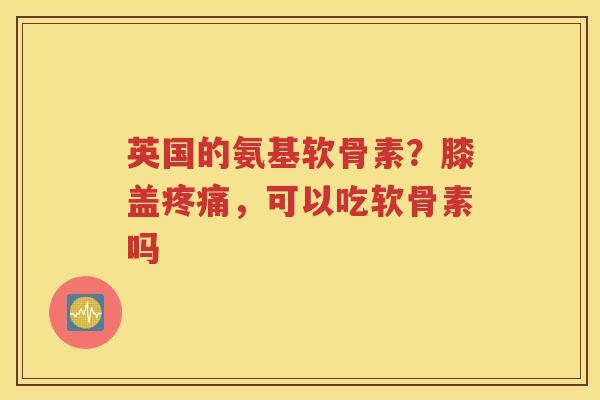 英国的氨基软骨素?膝盖,可以吃软骨素吗 英国的氨基软骨素?膝盖,可以吃软骨素吗