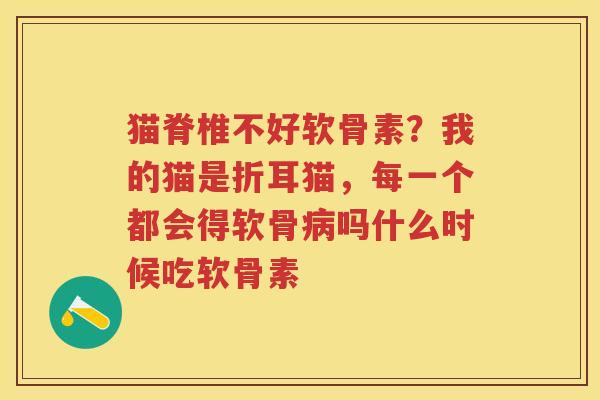 猫脊椎不好软骨素？我的猫是折耳猫，每一个都会得软骨吗什么时候吃软骨素