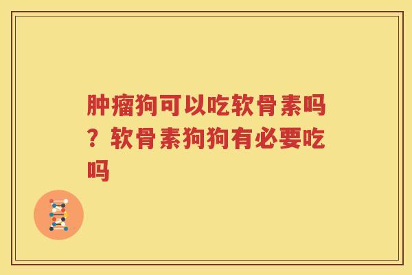 狗可以吃软骨素吗?软骨素狗狗有必要吃吗 狗可以吃软骨素吗?软骨素狗狗有必要吃吗