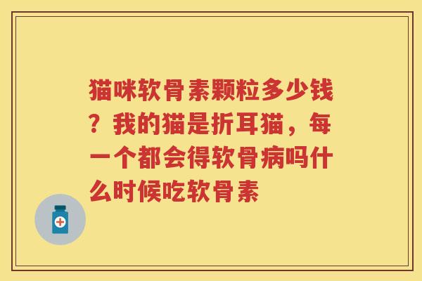 猫咪软骨素颗粒多少钱?我的猫是折耳猫,每一个都会得软骨吗什么时候吃软骨素 猫咪软骨素颗粒多少钱?我的猫是折耳猫,每一个都会得软骨吗什么时候吃软骨素