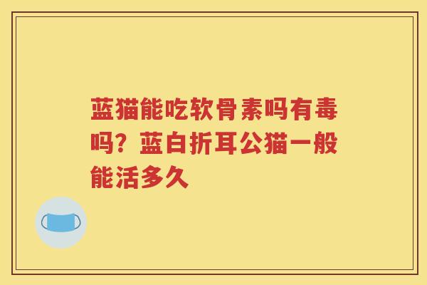 蓝猫能吃软骨素吗有毒吗?蓝白折耳公猫一般能活多久 蓝猫能吃软骨素吗有毒吗?蓝白折耳公猫一般能活多久