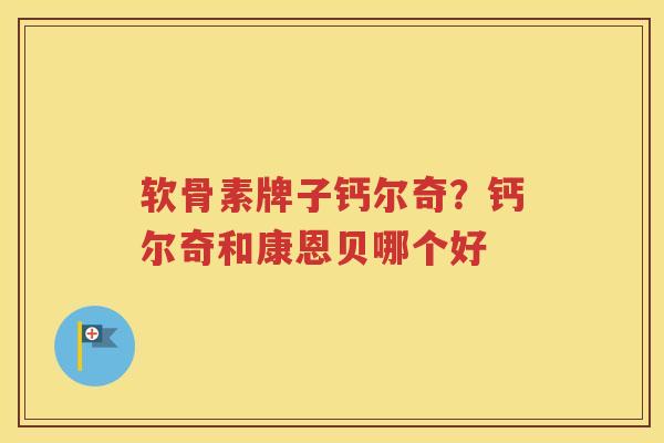 软骨素牌子钙尔奇？钙尔奇和康恩贝哪个好