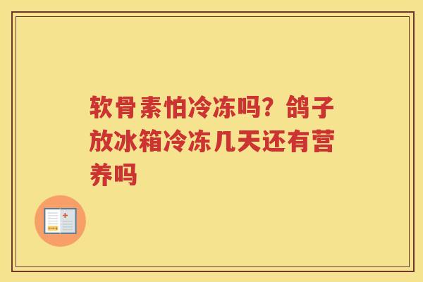 软骨素怕冷冻吗?鸽子放冰箱冷冻几天还有营养吗 软骨素怕冷冻吗?鸽子放冰箱冷冻几天还有营养吗