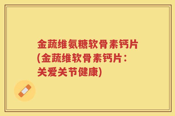 金蔬维氨糖软骨素钙片(金蔬维软骨素钙片:关爱关节健康) 金蔬维氨糖软骨素钙片(金蔬维软骨素钙片:关爱关节健康)