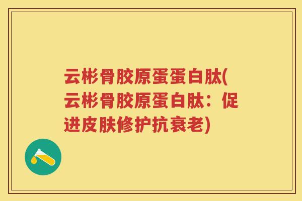 云彬骨胶原蛋蛋白肽(云彬骨胶原蛋白肽:促进修护抗) 云彬骨胶原蛋蛋白肽(云彬骨胶原蛋白肽:促进修护抗)