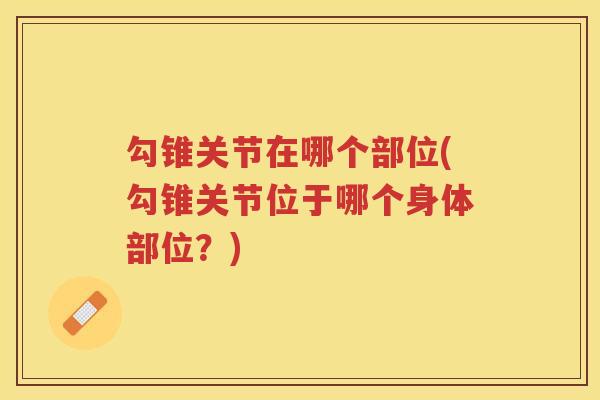 勾锥关节在哪个部位(勾锥关节位于哪个身体部位?) 勾锥关节在哪个部位(勾锥关节位于哪个身体部位?)