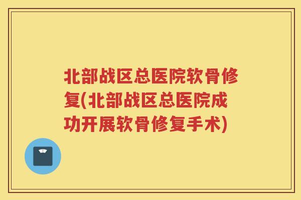 北部战区总医院软骨修复(北部战区总医院成功开展软骨修复手术) 北部战区总医院软骨修复(北部战区总医院成功开展软骨修复手术)
