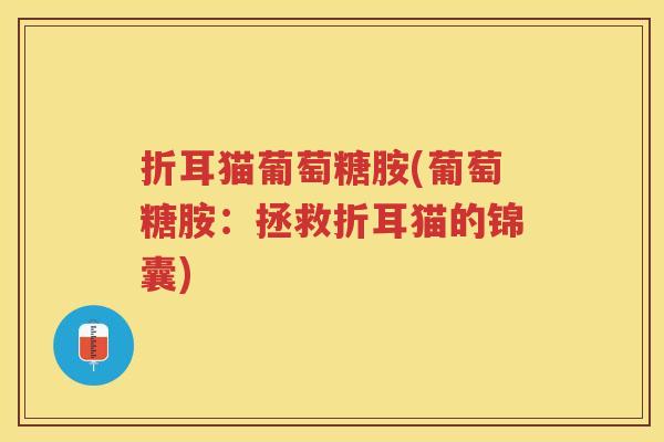 折耳猫葡萄糖胺(葡萄糖胺:拯救折耳猫的锦囊) 折耳猫葡萄糖胺(葡萄糖胺:拯救折耳猫的锦囊)