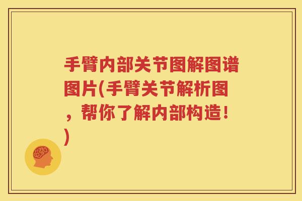 手臂内部关节图解图谱图片(手臂关节解析图，帮你了解内部构造！)