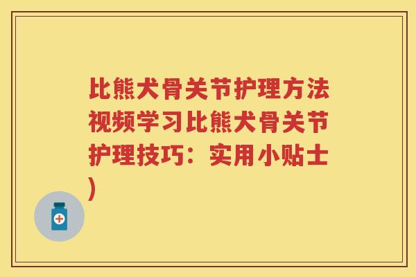 比熊犬骨关节护理方法视频学习比熊犬骨关节护理技巧:实用小贴士) 比熊犬骨关节护理方法视频学习比熊犬骨关节护理技巧:实用小贴士)