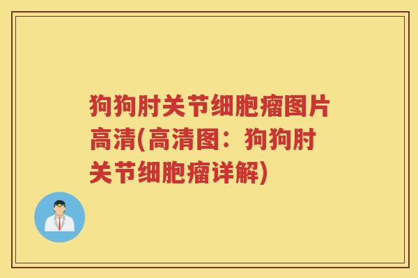 狗狗肘关节细胞瘤图片高清(高清图：狗狗肘关节细胞瘤详解)
