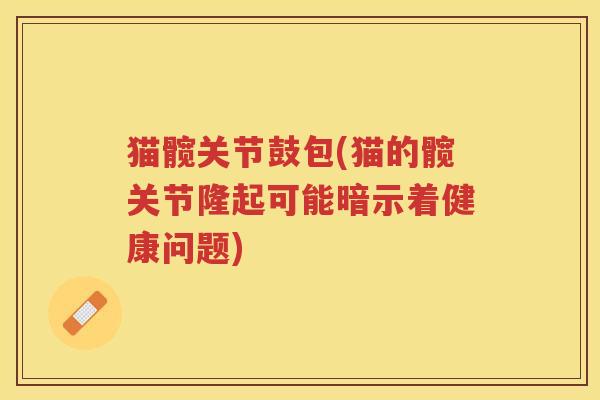 猫髋关节鼓包(猫的髋关节隆起可能暗示着健康问题)