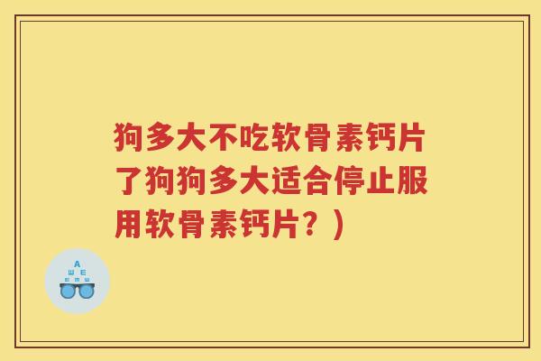 狗多大不吃软骨素钙片了狗狗多大适合停止服用软骨素钙片?) 狗多大不吃软骨素钙片了狗狗多大适合停止服用软骨素钙片?)