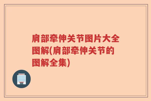 肩部牵伸关节图片大全图解(肩部牵伸关节的图解全集)