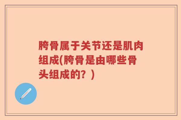 胯骨属于关节还是肌肉组成(胯骨是由哪些骨头组成的？)