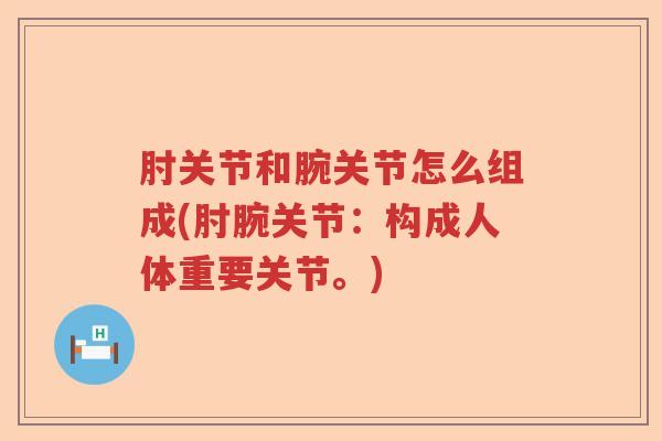 肘关节和腕关节怎么组成(肘腕关节:构成人体重要关节。) 肘关节和腕关节怎么组成(肘腕关节:构成人体重要关节。)