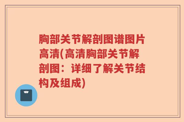 胸部关节解剖图谱图片高清(高清胸部关节解剖图:详细了解关节结构及组成) 胸部关节解剖图谱图片高清(高清胸部关节解剖图:详细了解关节结构及组成)