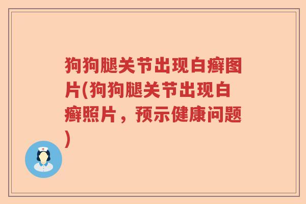 狗狗腿关节出现白癣图片(狗狗腿关节出现白癣照片，预示健康问题)