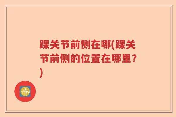 踝关节前侧在哪(踝关节前侧的位置在哪里？)