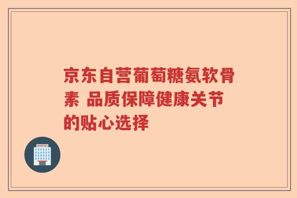 京东自营葡萄糖氨软骨素 品质保障健康关节的贴心选择 京东自营葡萄糖氨软骨素 品质保障健康关节的贴心选择