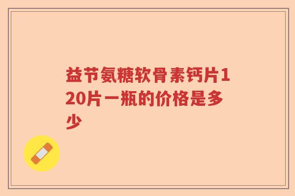 益节氨糖软骨素钙片120片一瓶的价格是多少